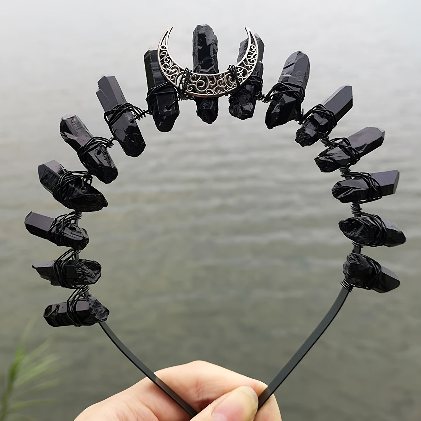 Crystal Crown Hairband Quartz Rhinestone Tiara Mermaid Hair Accessories