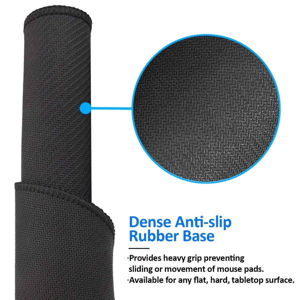 Panda Round Mouse Pad Non-slip Rubber Base for Gaming and Wireless Mouse