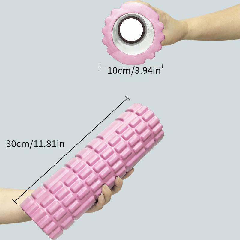 Pink Foam Roller for Pain Relief and Flexibility