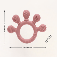 Idela Baby Teething Ring Silicone Teether for Infants