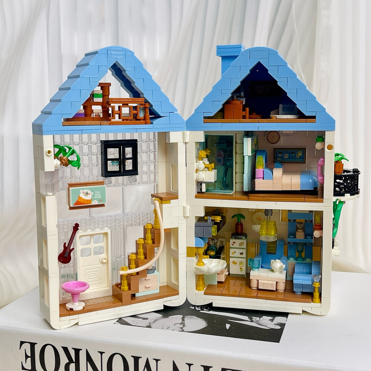 1000 pcs House Building Blocks Openable & Closeable Mixed Colors