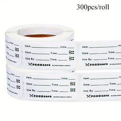Food Storage Labels - 125pcs, 300pcs, 500pcs, 2.54 x 5.08 cm, 2.54 x 7.62 cm