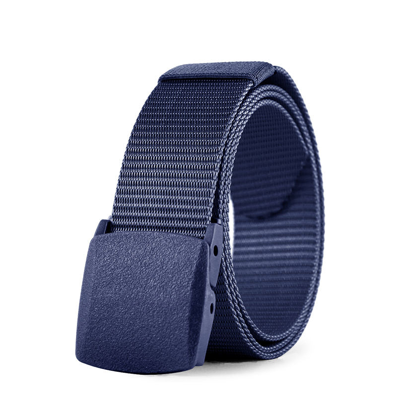 Canvas Belt Hypoallergenic Metal Nylon Cloth Belt Automatic Buckle Casual Jeans