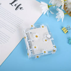 Mini Transparent 3 Ring Binder Covers with 80 Sheets