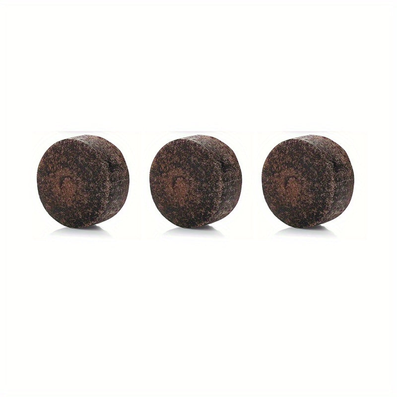 3pcs 13mm Billiards Club Heads Replacement Kit Brown Faux Leather Single Layer