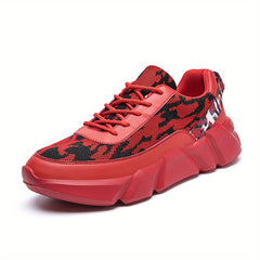 Men's Chunky Lace-up Sneakers Comfy Athletic Shoes