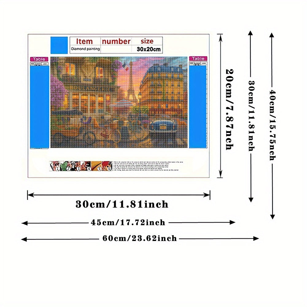 Paris Themed 5D Diamond Art Kit for Adults