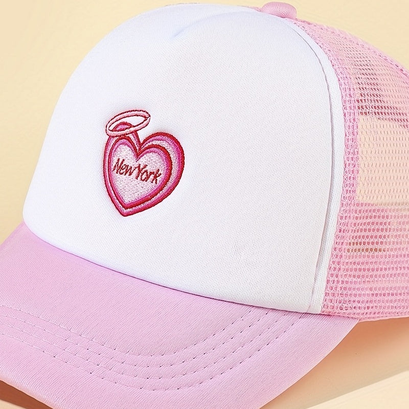 Mens Half Mesh Breathable Baseball Cap