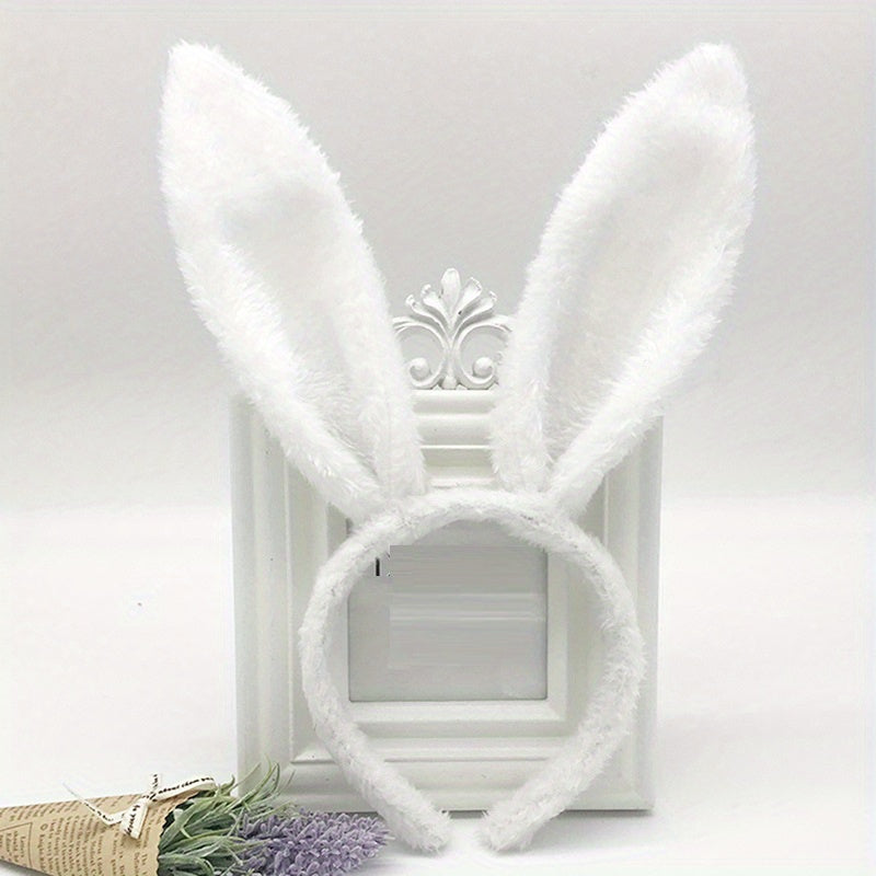 Bunny Rabbit Ear Headband Plush Hairband Costume Party Easter Hair Accessories