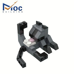MOC Building Blocks Cat & Dog Creative DIY Toy for Teens & Adults