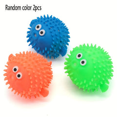Water Absorbent Pufferfish Pool Toys - Orange Green Gift Bag Fillers