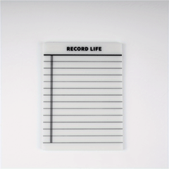 1pc 9.65x7 Transparent Sticky Notes Waterproof Sticky Notes Pad
