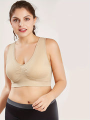 2 Pack Women's Plus Solid High Support Sports Bra Set