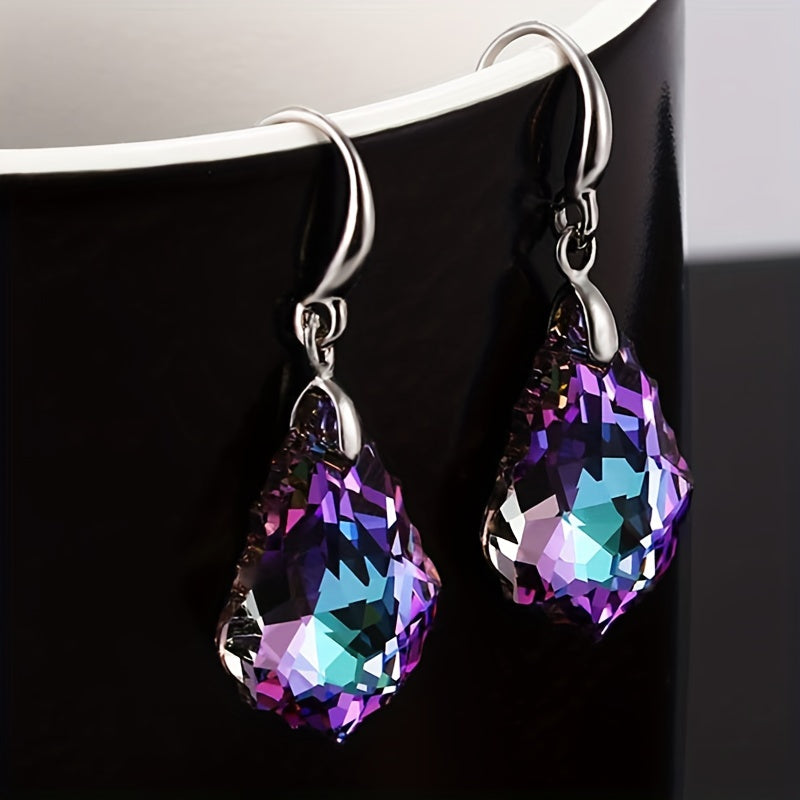 Droplet Rhinestone Earrings Men's Casual Jewelry Gift