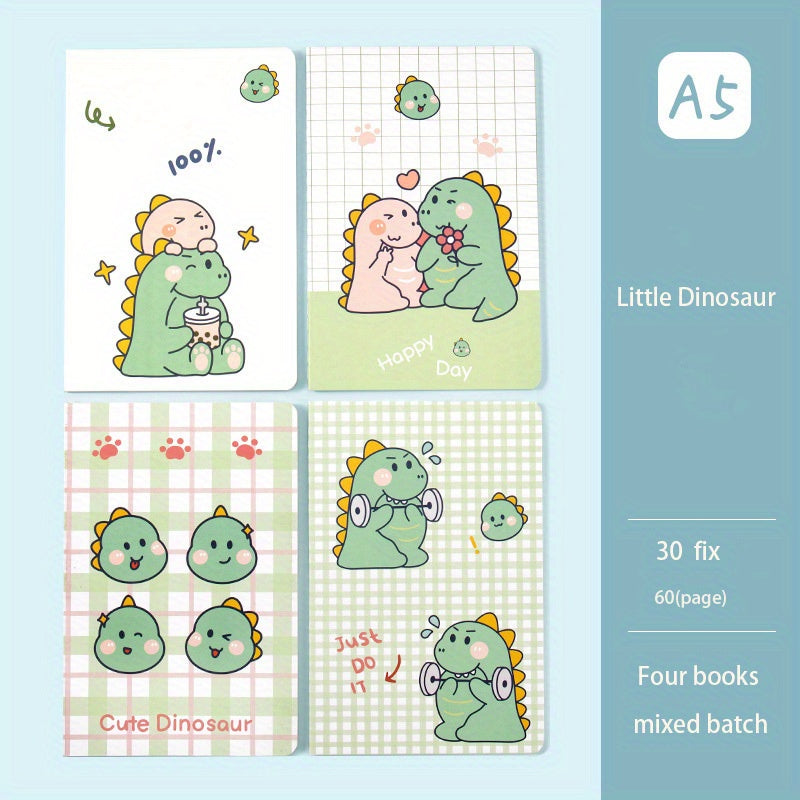 4pcs A5 Car Line Book Cartoon Notepad Student Supplies Learning Stationery