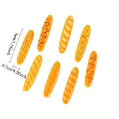 Baguette Food Play Set DIY Crafts Cream Glue Creative Fun Durable Accessory