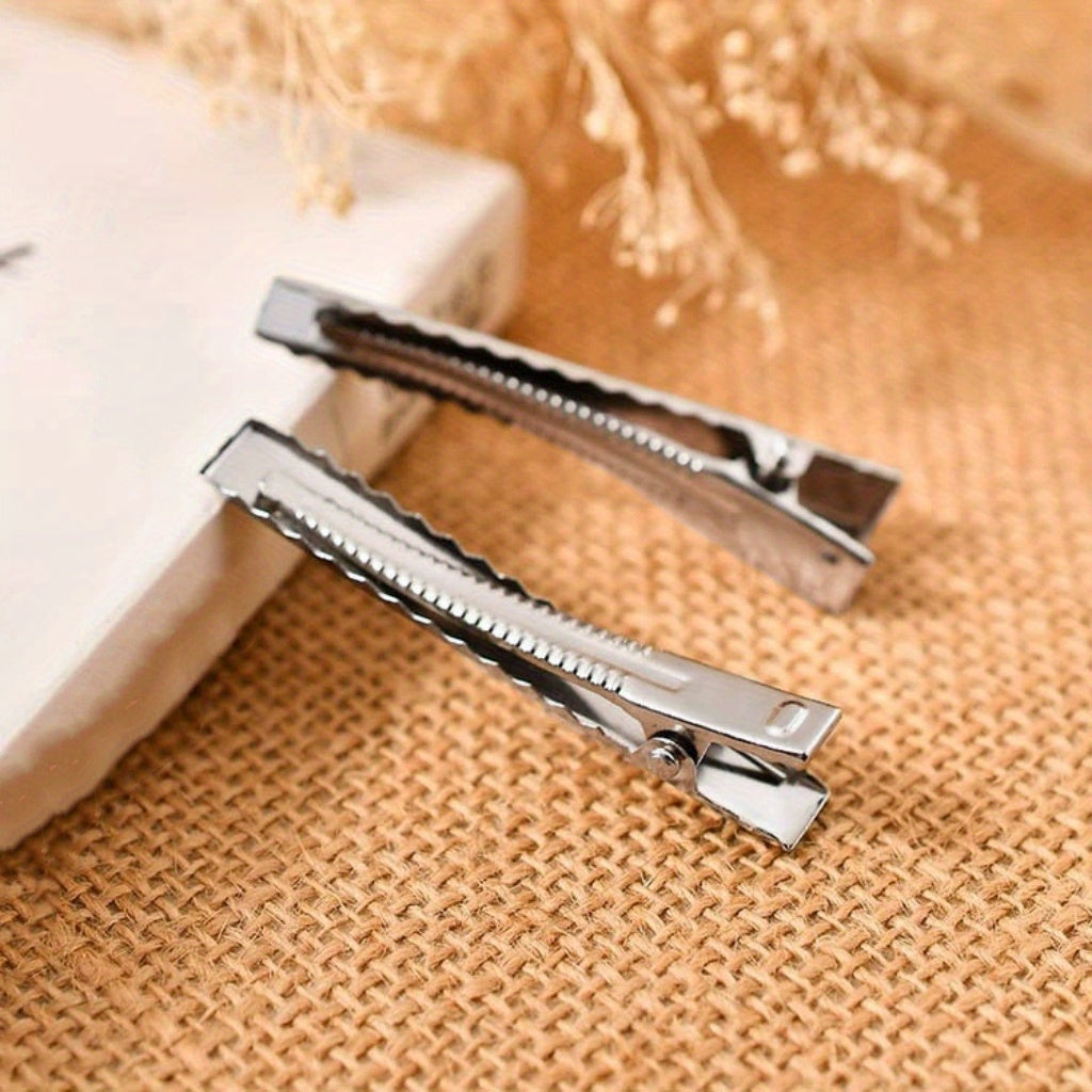 50 Packs 5.99 cm Metal Duck Billed Hair Clips for Women Girls Hairdresser