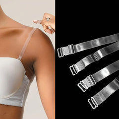6pcs Transparent Shoulder Straps Invisible Adjustable Underwear Straps