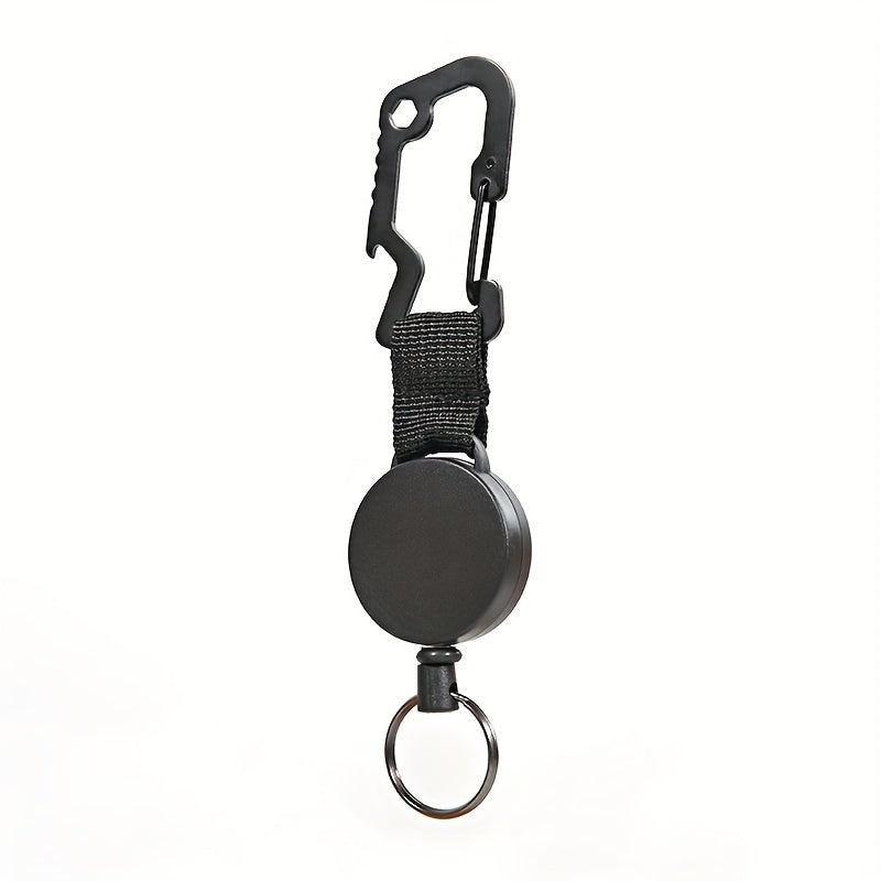 Retractable Keychain High Elastic Wire Rope Quick Hanging Buckle Anti Loss