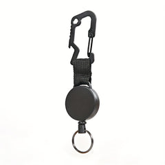 Retractable Keychain High Elastic Wire Rope Quick Hanging Buckle Anti Loss