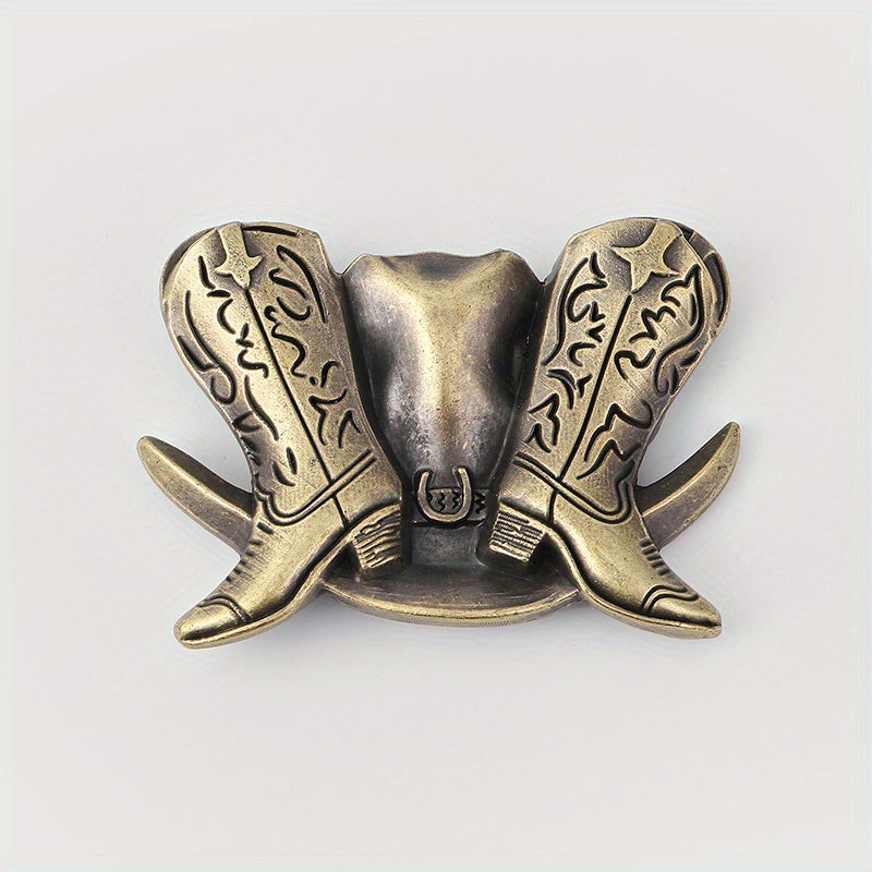 Vintage Cowboy Western Belt Buckle for Men & Women