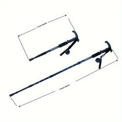 Shock Absorbing T handle Trekking Poles