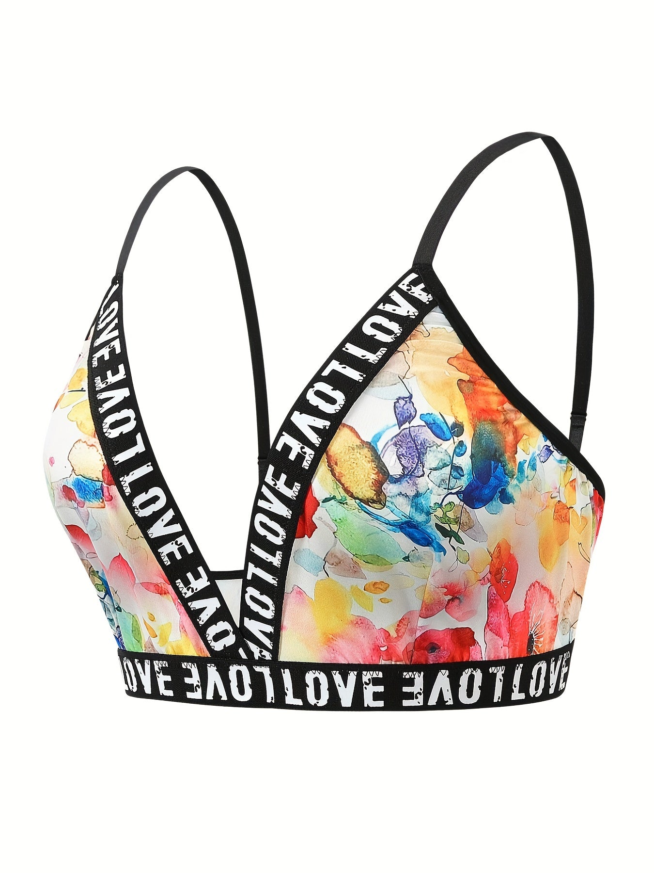  Tie Dye Floral Bralette & Panty Set
