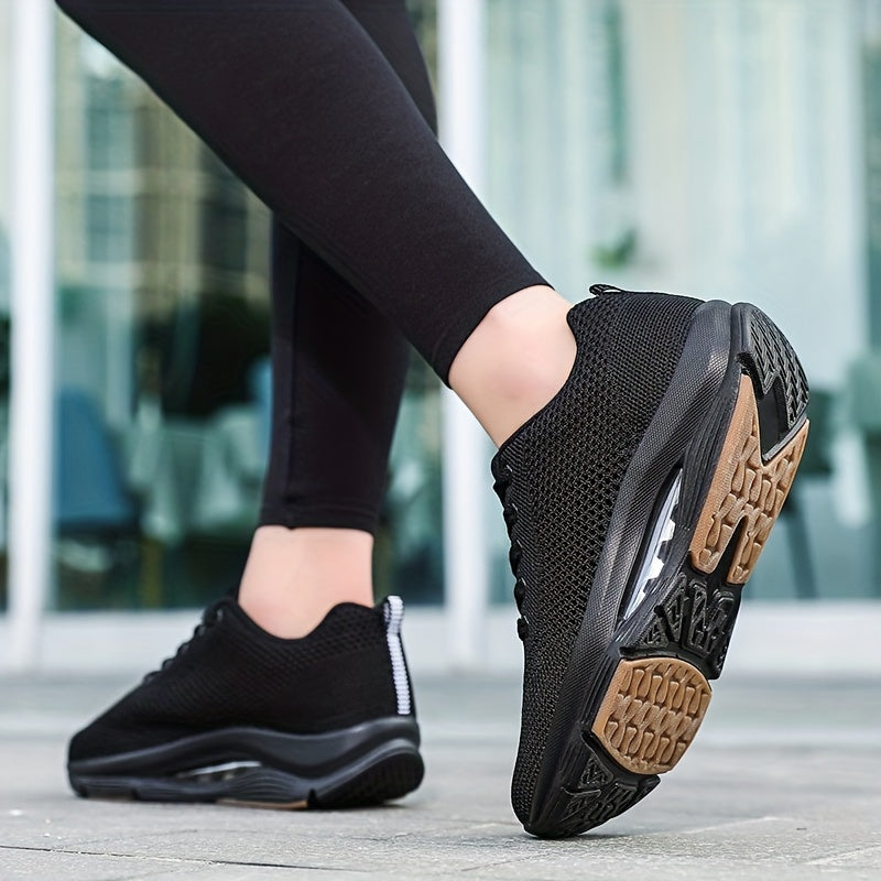 Women's Air Cushion Wedge Sneakers Non slip Comfortable Walking Shoes
