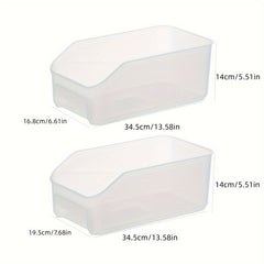 3pcs Refrigerator Storage Box Drawer Transparent Freezer Crisper
