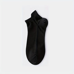 5 Pairs Solid Mesh Low Cut Ankle Socks Women's Stockings
