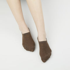 5 Pairs Solid Ankle Socks Women's Stockings