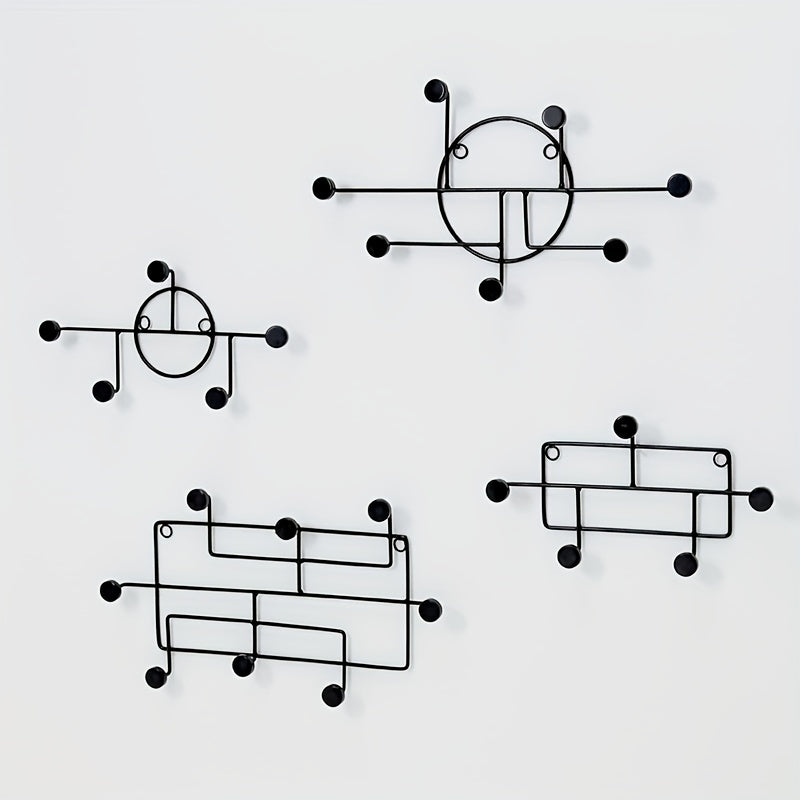 Scandinavian Geometric Metal Wall Hooks