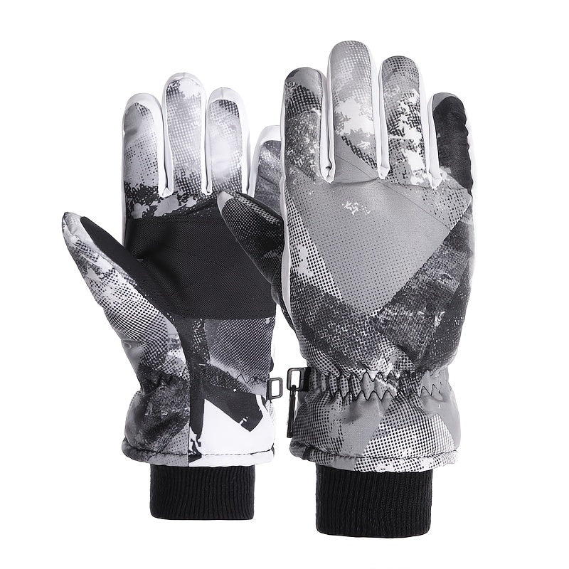 Kids Waterproof Winter Gloves for Sports Riding Skiing 8-14 Years Old
