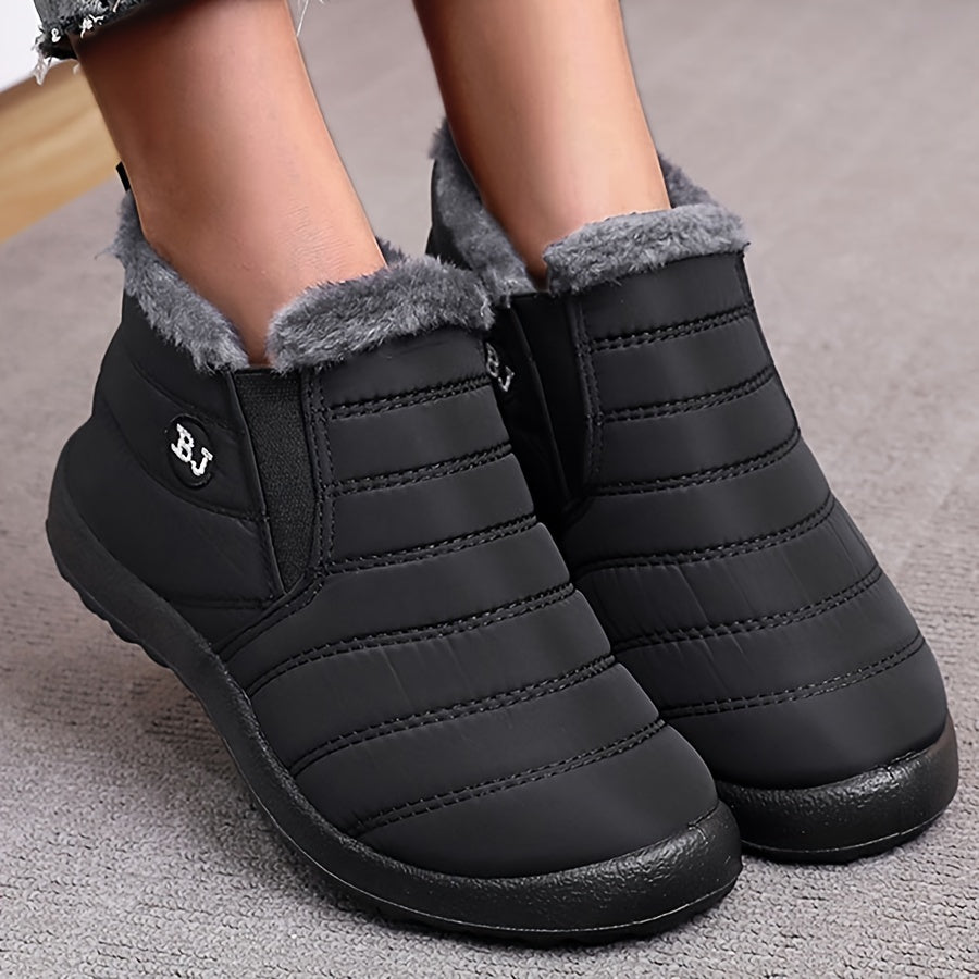 Plush Lined Thermal Furry Snow Boots