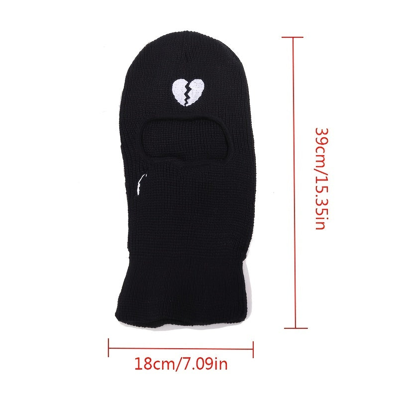 Heartbreak Embroidered Wool Pullover Cap