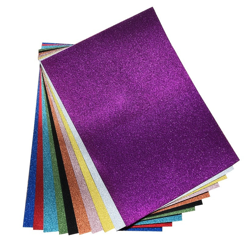 10pcs Glitter Paper Cardstock for DIY Christmas Crafts