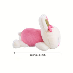 Cute Bunny Plush Toy with Pink Bow - Perfect Gift for Kids