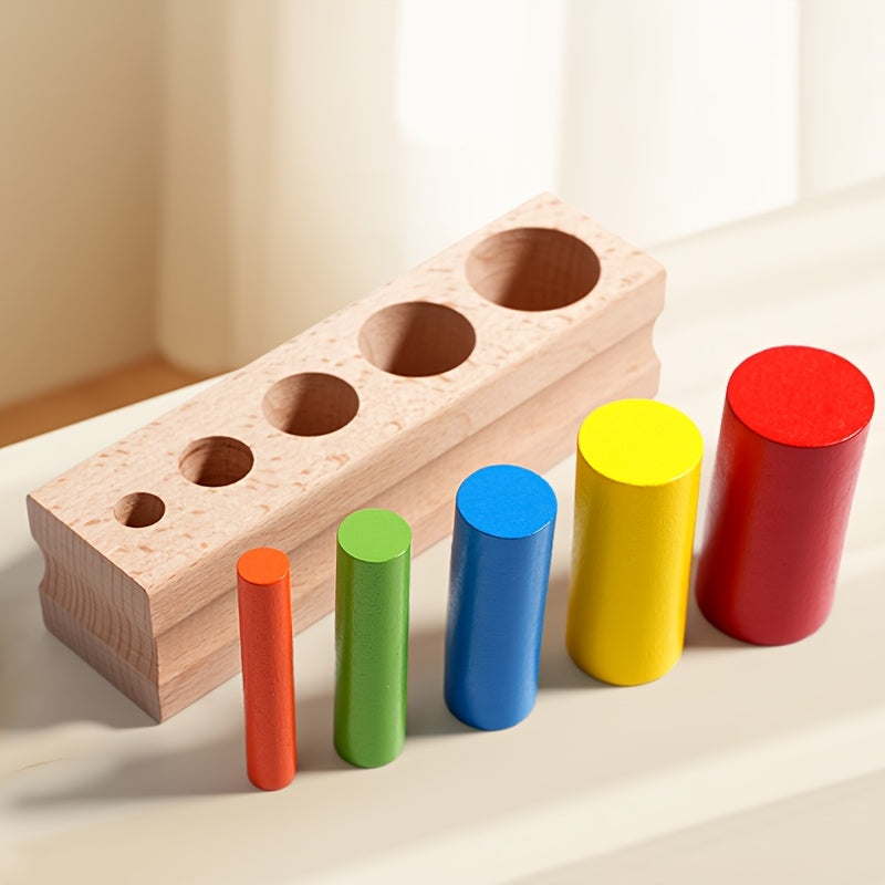 Wooden Shape & Sorting Toy for Kids 2-3 Years