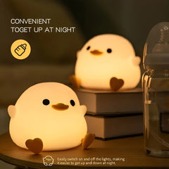 Bean Duck Silicone Night Light Eye Protection Desk Lamp