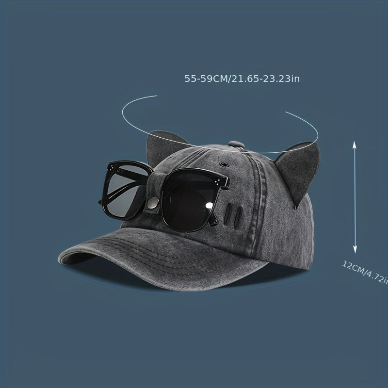 Aviator Sunglasses Baseball Cap Sun Hat