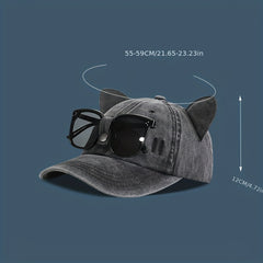 Aviator Sunglasses Baseball Cap Sun Hat