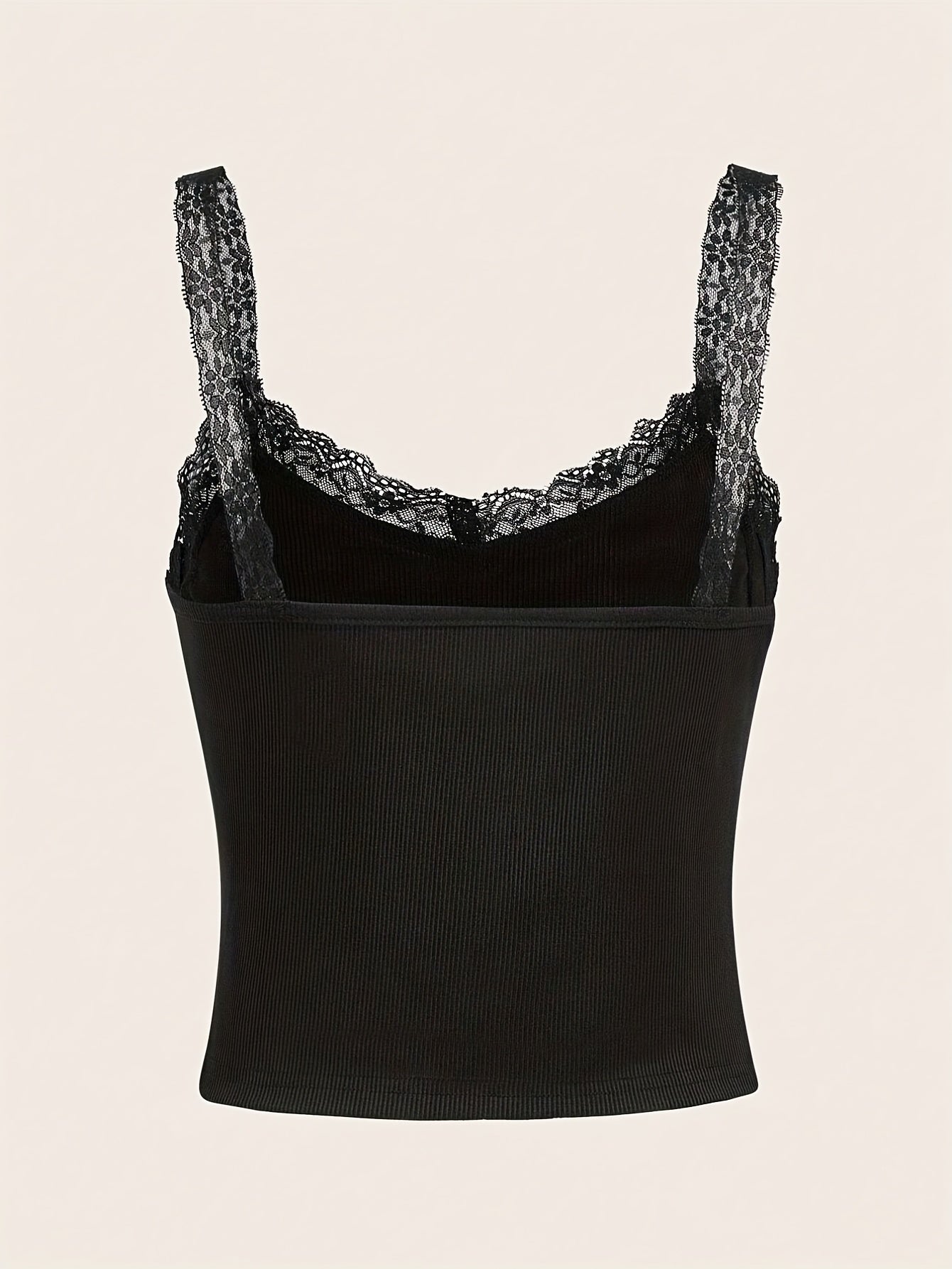 Gothic Cross Print Lace Cami Top Sleeveless Grunge Summer Top