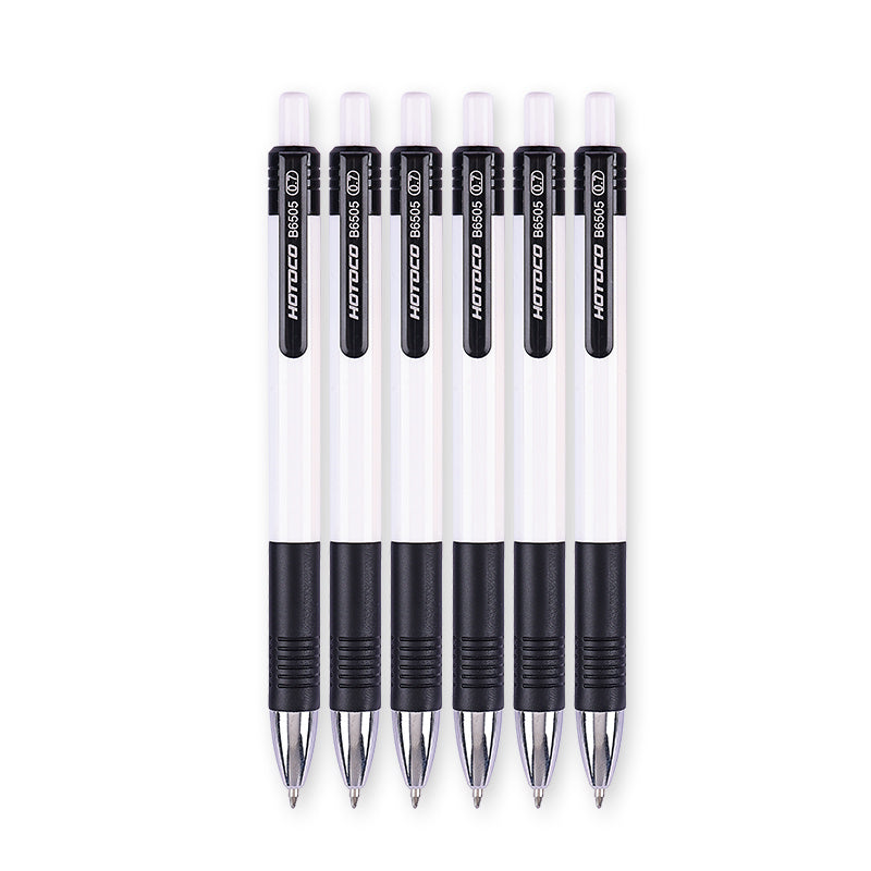 6Pcs 0.7mm Ballpoint Pen Roller Ball Ink Office School Supplies Stationery
