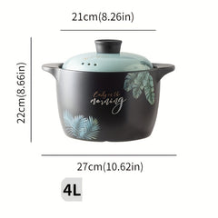 Casserole Stew Pot High Temp Resistant Soup Pot Ceramic Large Casserole