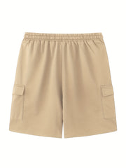 Men's Drawstring Waist Cargo Shorts for Summer Outdoor