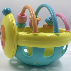 Colorful Baby Bee Soft Rubber Bed Bell Rattle Toy