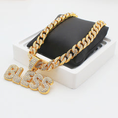 Bless Pendant Women's Hip Hop Cuban Chain Fine Jewelry