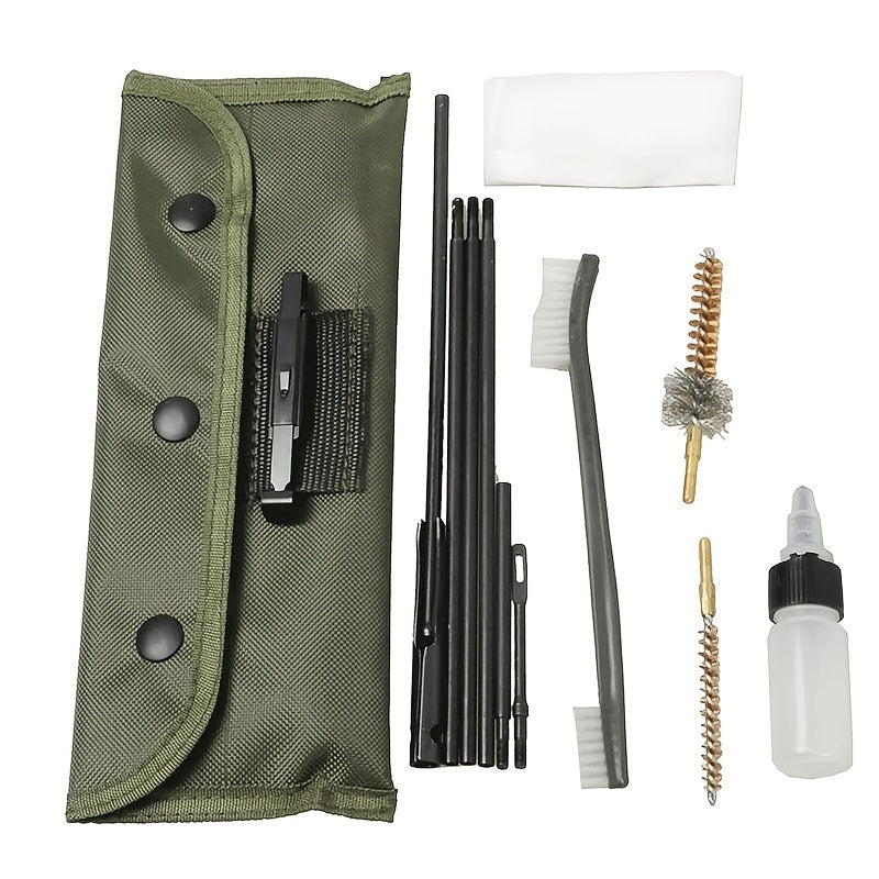 10pcs Steel Wire & Nylon Bristle Brush Set for Rifles, Pistols, Shotguns