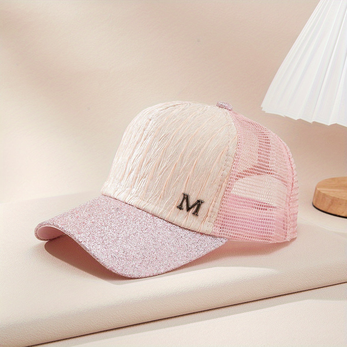 Solid Trucker Hat Casual Mesh Baseball Cap Unisex Couple Dad Hat