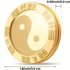 Metal Fidget Spinners Lucky Coins Tai Chi Symbols Tactile Toys